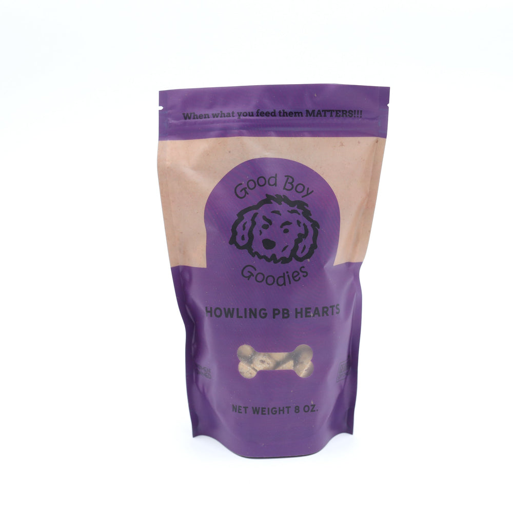 Howling PB Heart Dog Treats - The Village Retail