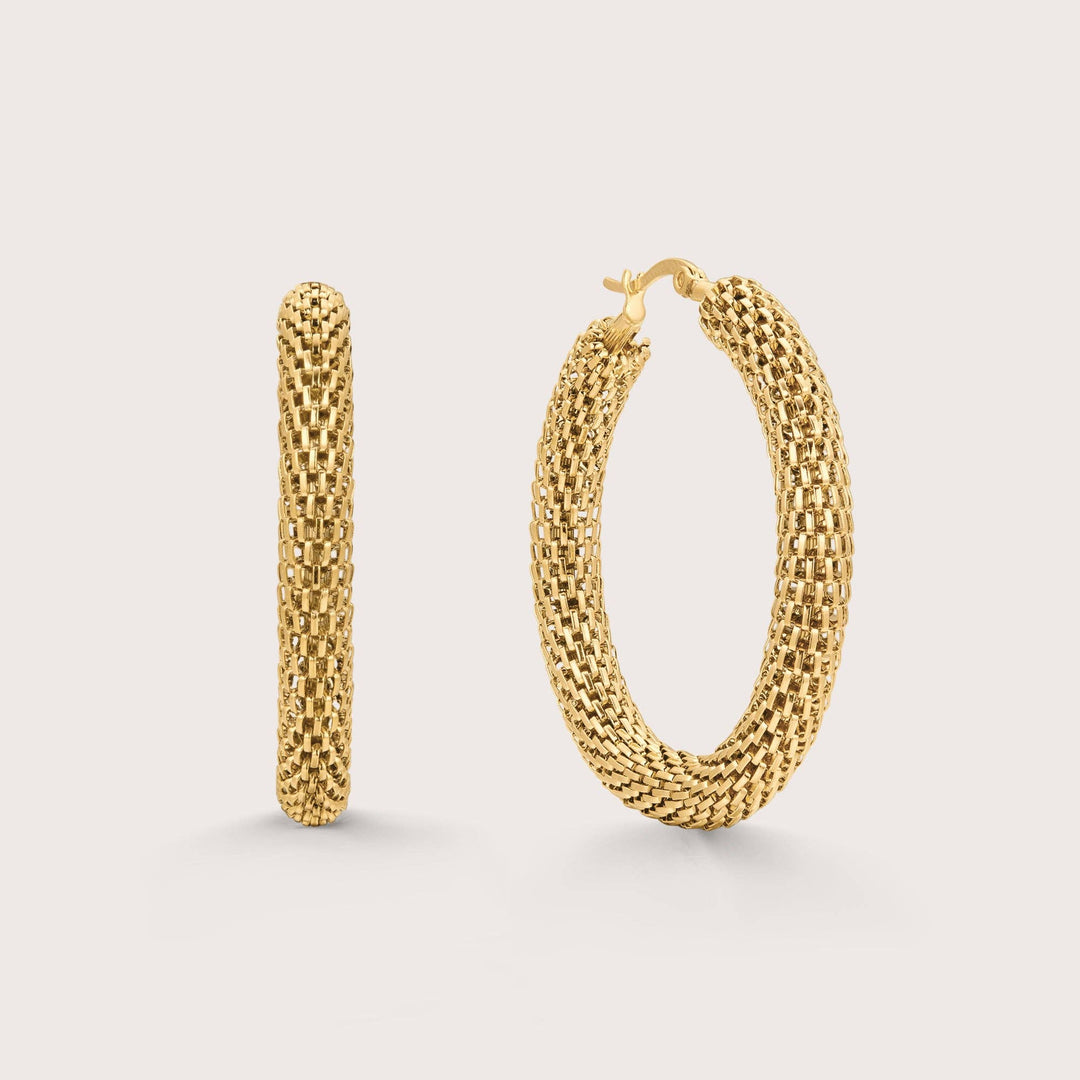 Interlocking Hoop Earrings - The Village Retail
