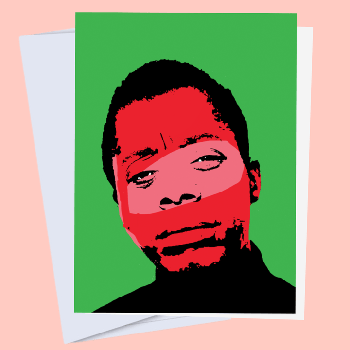 James Baldwin - Iconic Black Author Art Card, Book Lovers - The Village Retail