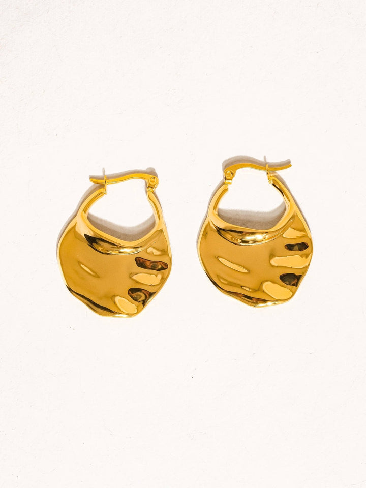 Jinni 18K Gold Non - Tarnish Classic Hoop Earring - The Village Retail