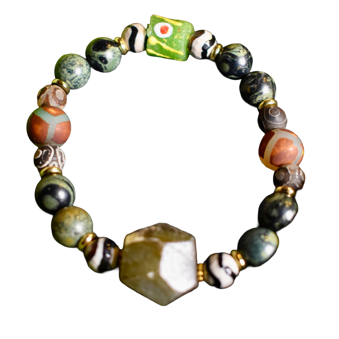 Kambaba Jasper Bracelet of Ancient Wisdom - The Village Retail