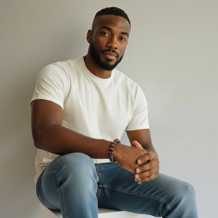 Kirk BOYBEADS 15mm Wood Beaded Bracelet - The Village Retail