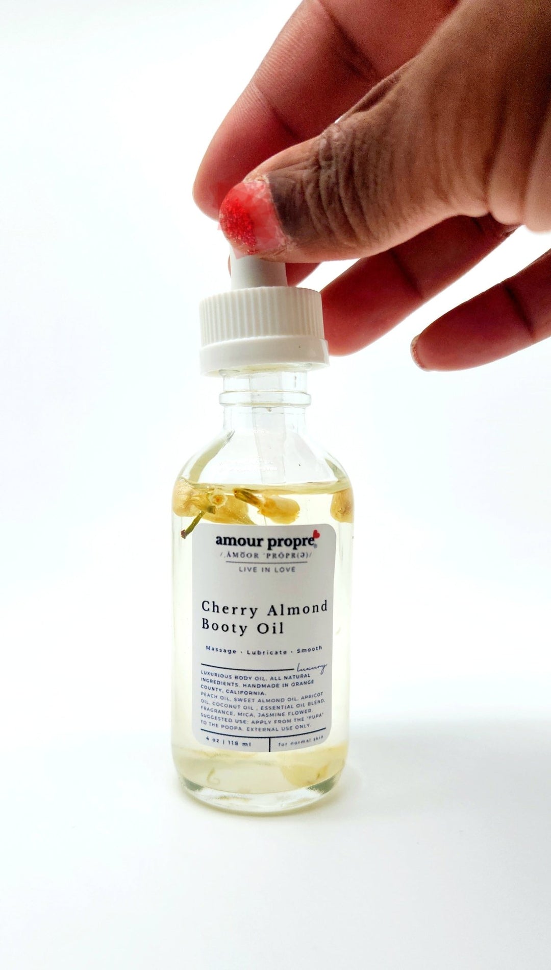 Kissably Soft Booty Oil, Cherry Almond - The Village Retail