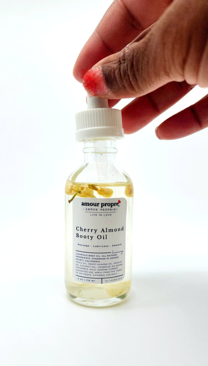 Kissably Soft Booty Oil, Cherry Almond - The Village Retail