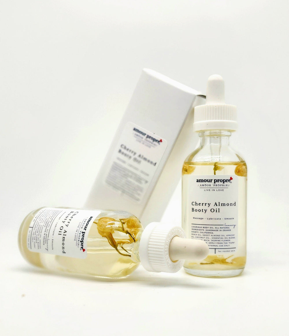 Kissably Soft Booty Oil, Cherry Almond - The Village Retail