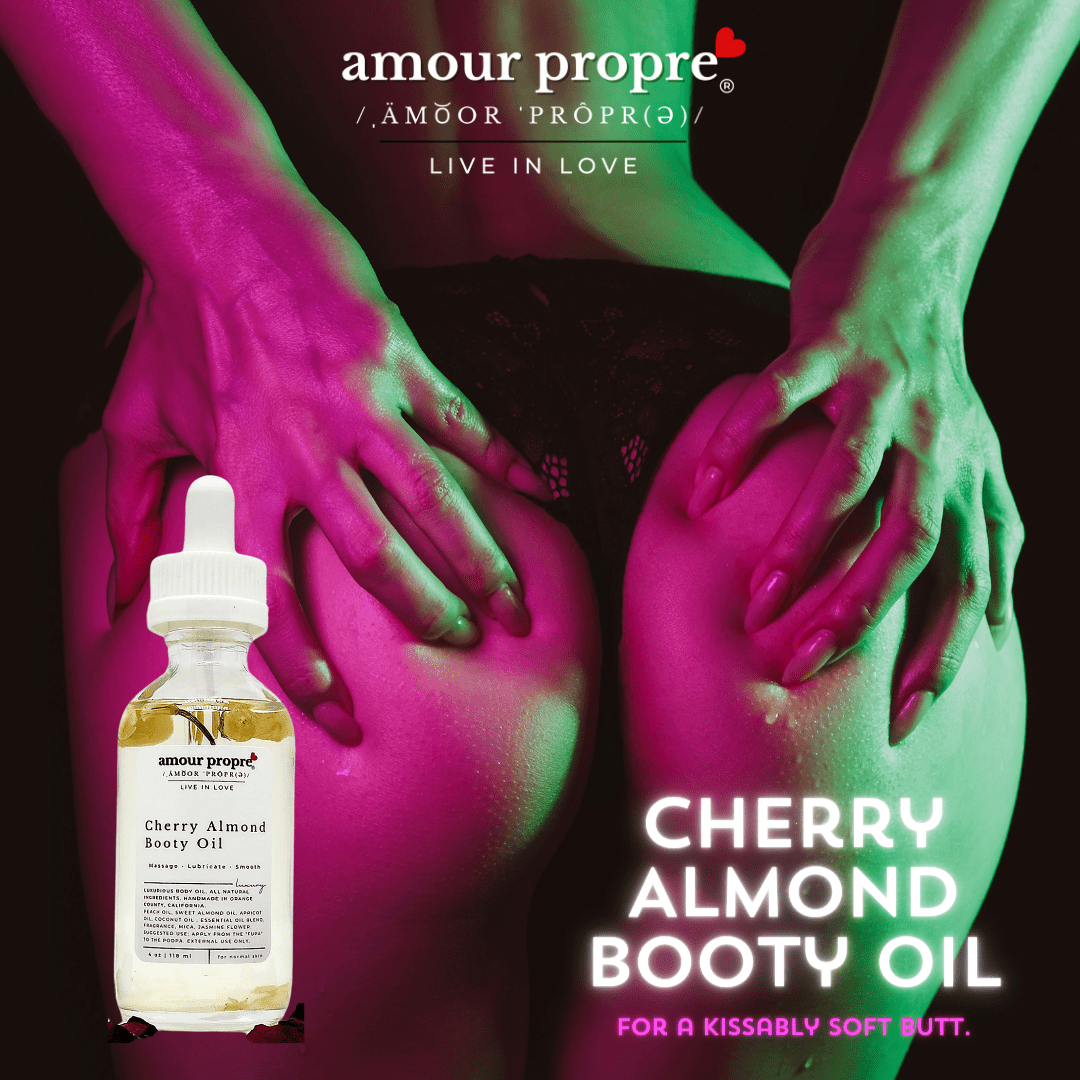 Kissably Soft Booty Oil, Cherry Almond - The Village Retail