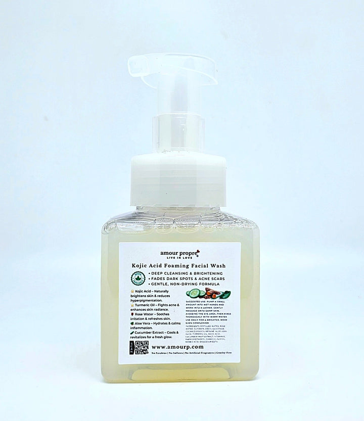 Kojic Acid Foaming Facial Wash – Brighten, Cleanse & Rejuvenate - The Village Retail