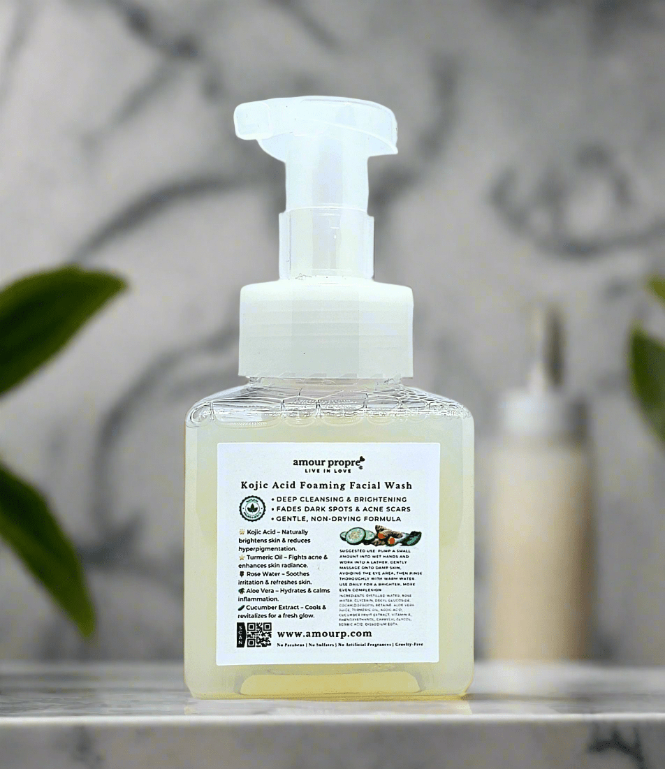 Kojic Acid Foaming Facial Wash – Brighten, Cleanse & Rejuvenate - The Village Retail