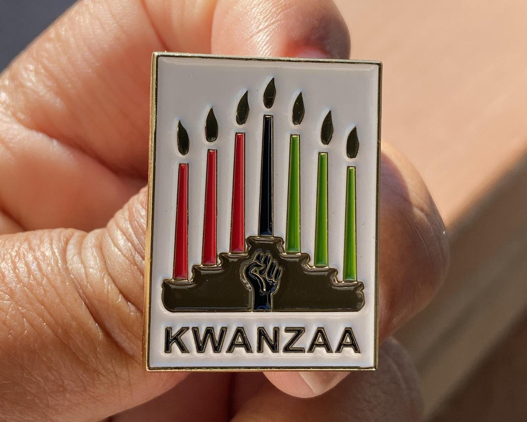 Kwanzaa Kinara Pin - The Village Retail