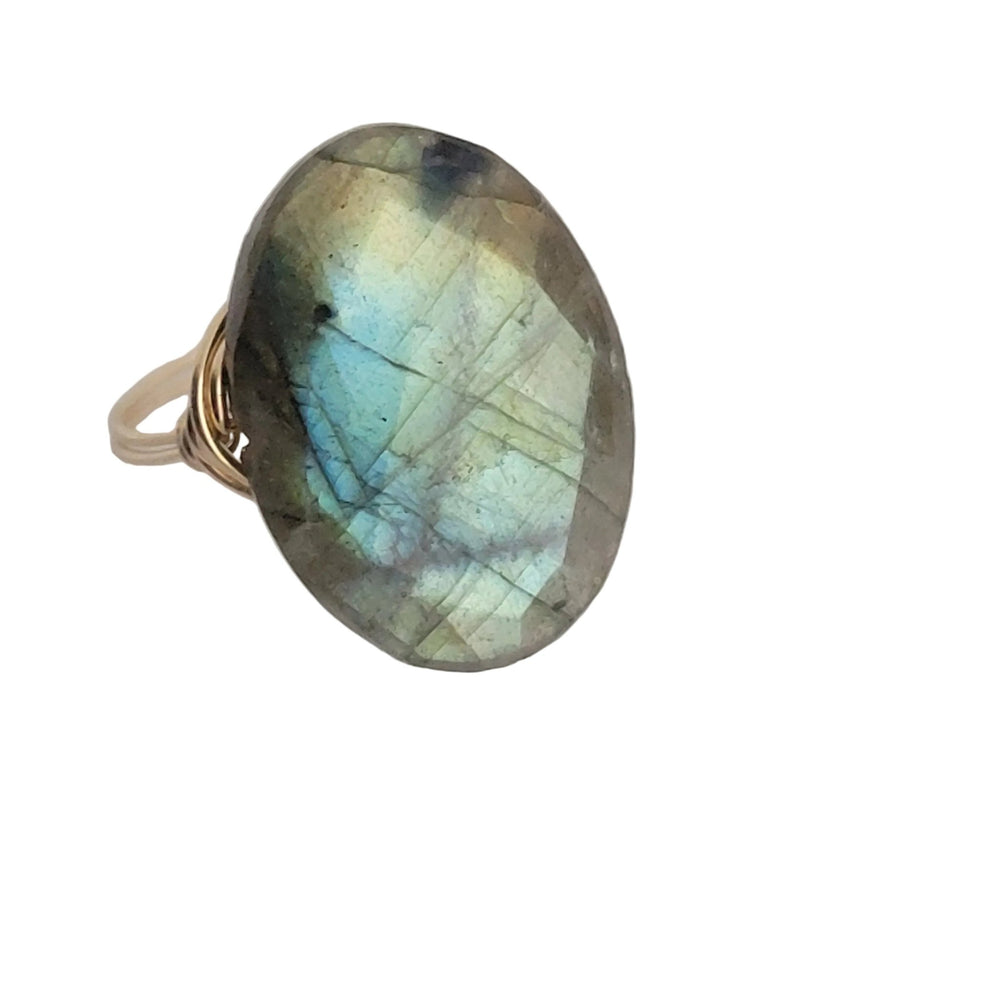 Labradorite Gemstone 14k GF Ring - The Village Retail
