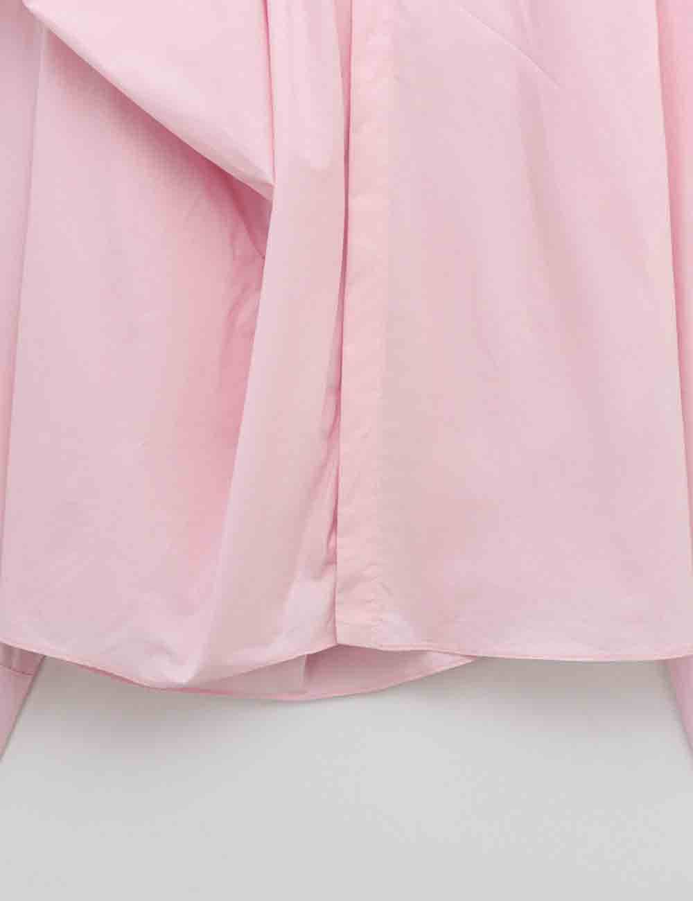 Ladies Solid Color Ruched Long Sleeves Shirt - The Village Retail