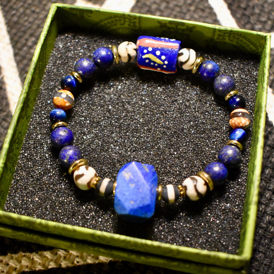 Lapis Lazuli Bracelet of Intuitive Power - The Village Retail