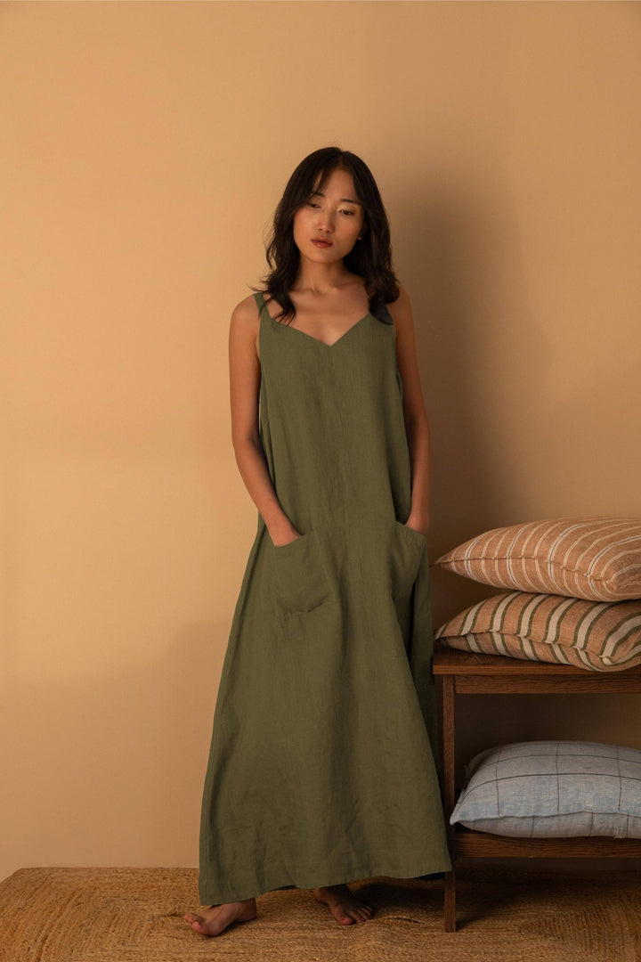 Linen Marcella Dress - The Village Retail