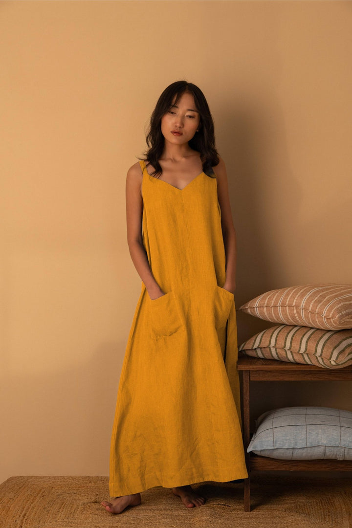 Linen Marcella Dress - The Village Retail