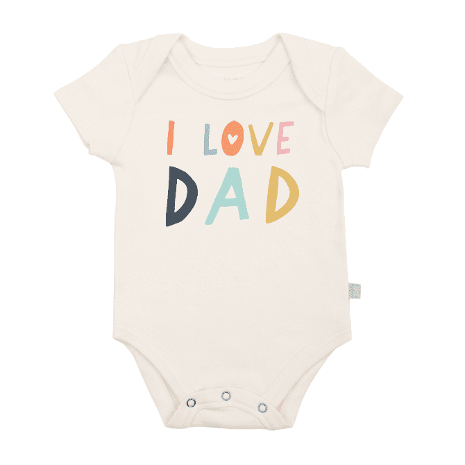 Love Dad Baby Bodysuit - 100% Organic Cotton Graphic Onesie - The Village Retail
