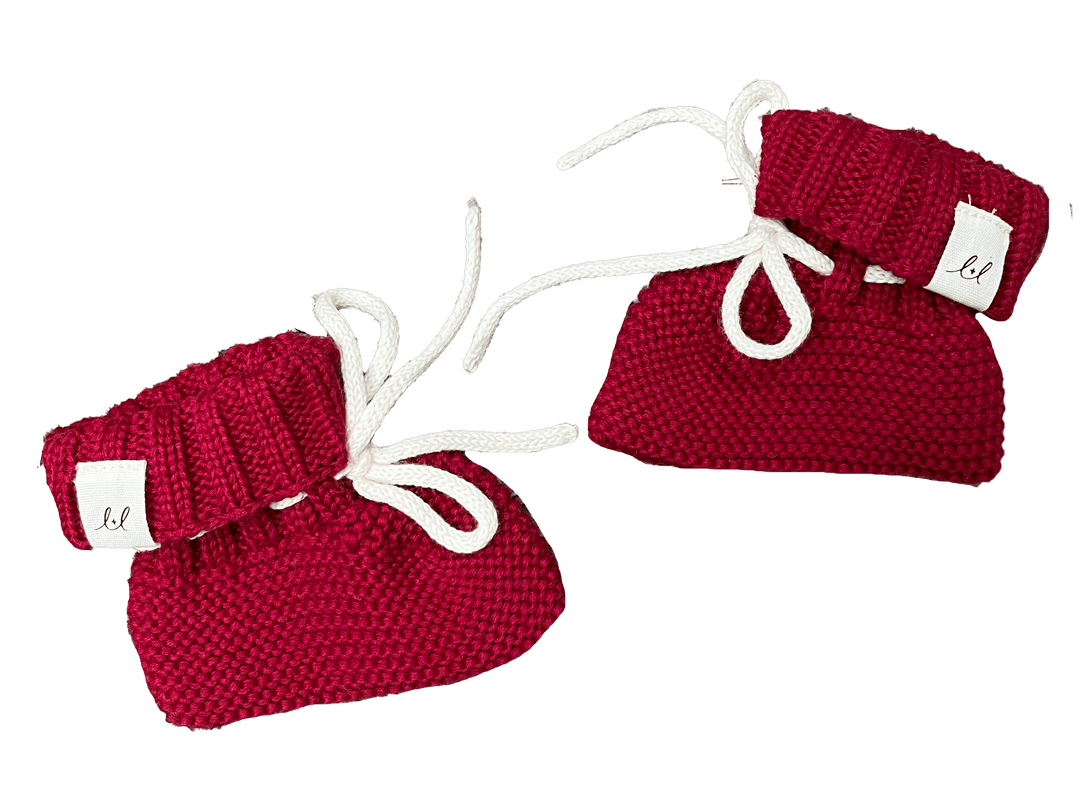 Luna + Luca Organic Cotton Baby Booties – Holly - The Village Retail