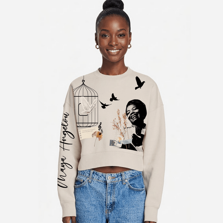 Maya Angelou Crop Sweatshirt - The Village Retail
