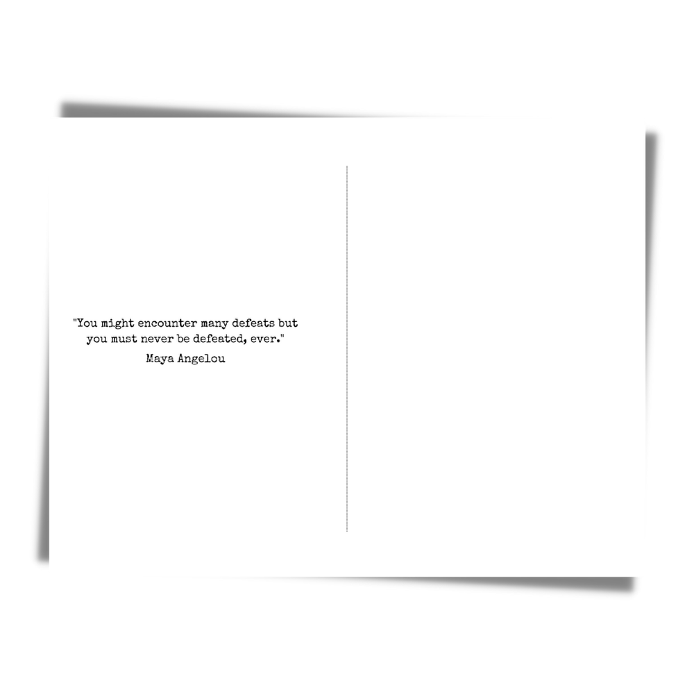 Maya Angelou Inspirational Card | Black Author Activist - The Village Retail