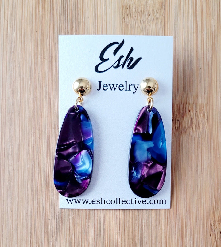 Medium Acetate Earrings - The Village Retail