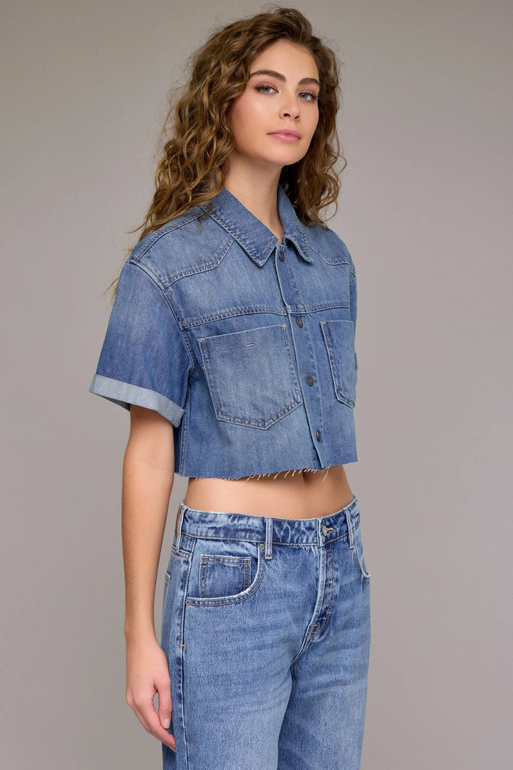 Medium Boxy Super Soft Cropped Shirt - The Village Retail