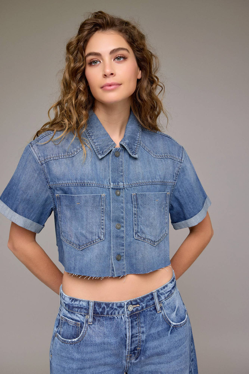 Medium Boxy Super Soft Cropped Shirt - The Village Retail
