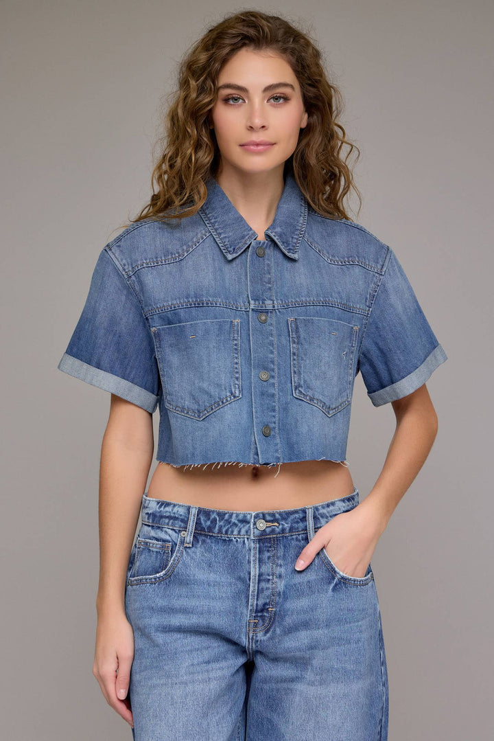 Medium Boxy Super Soft Cropped Shirt - The Village Retail