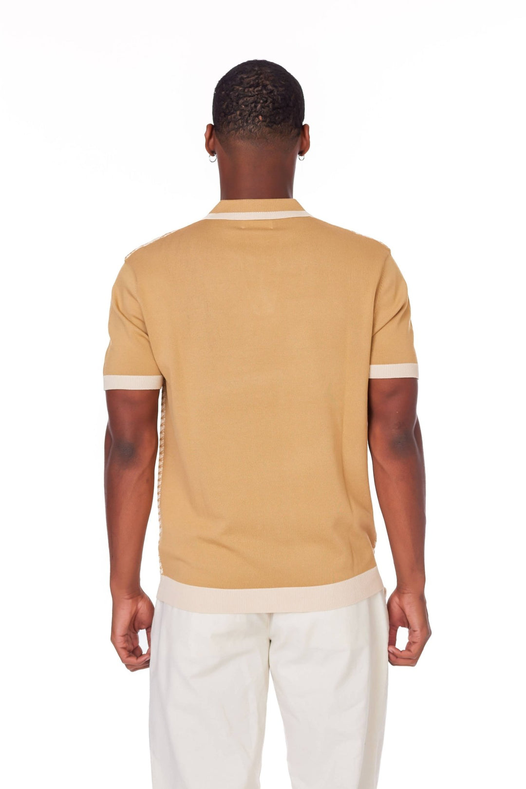 Men's Crochet Polo Shirt - The Village Retail