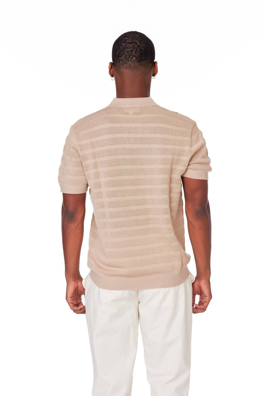 Men's Textured Polo Shirt - The Village Retail