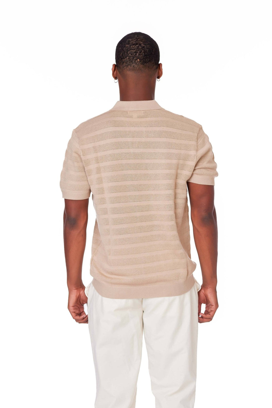 Men's Textured Polo Shirt - The Village Retail