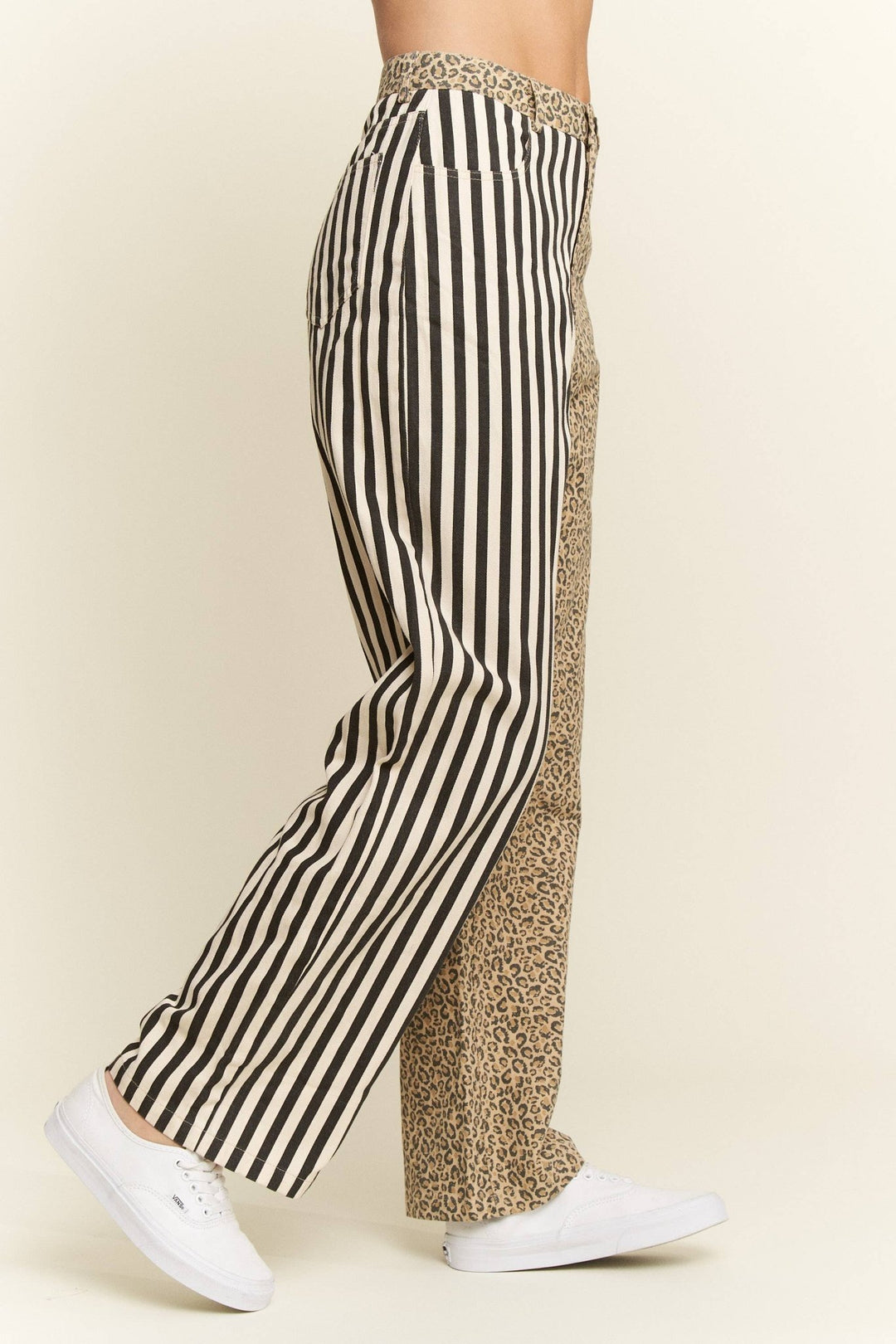 MIX &amp; MATCH LEOPARD - STRIPE PANTS - The Village Retail