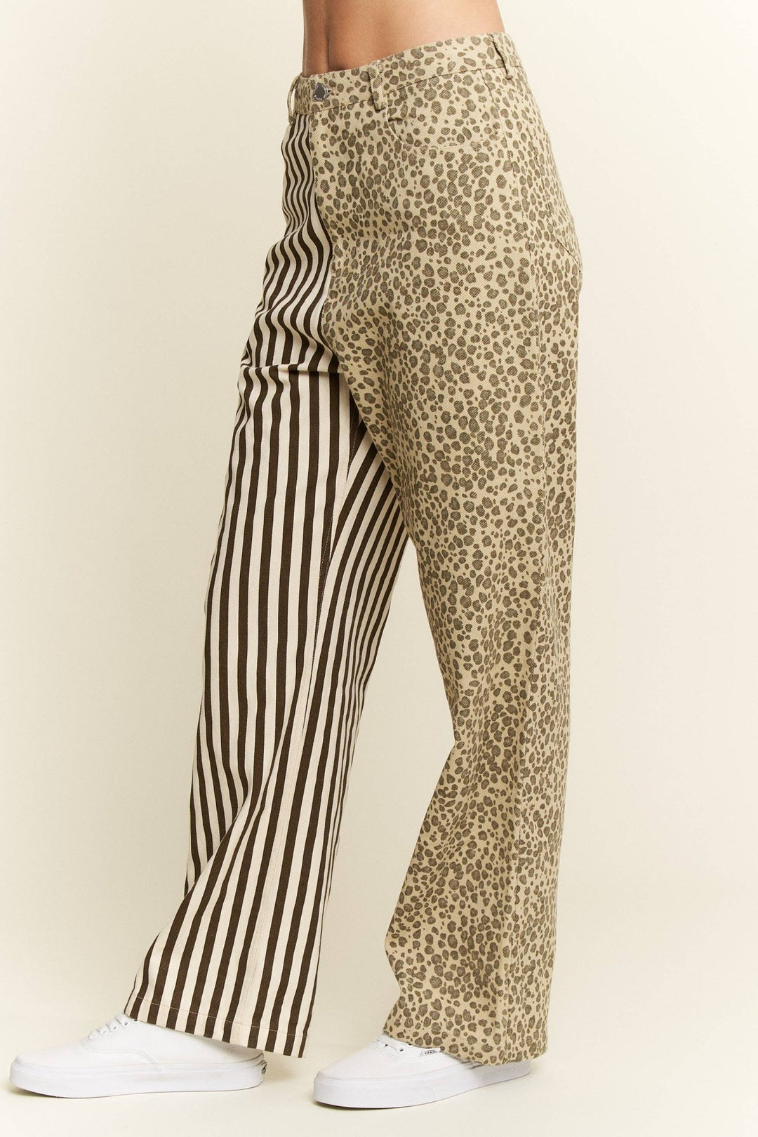 MIX &amp; MATCH LEOPARD - STRIPE PANTS - The Village Retail
