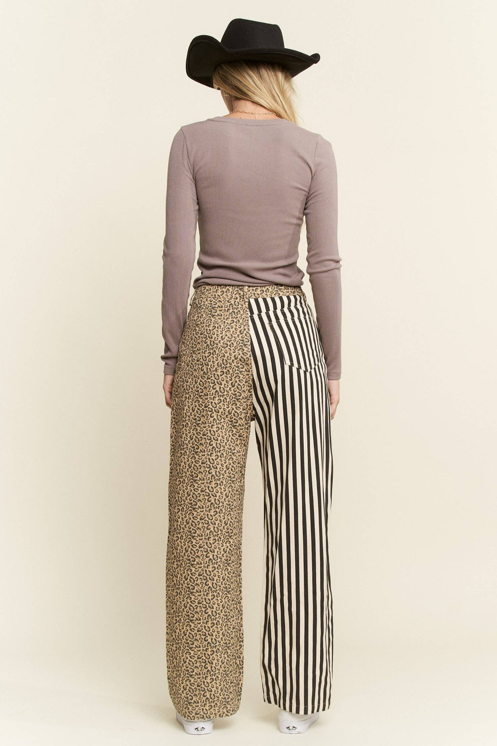 MIX & MATCH LEOPARD - STRIPE PANTS - The Village Retail