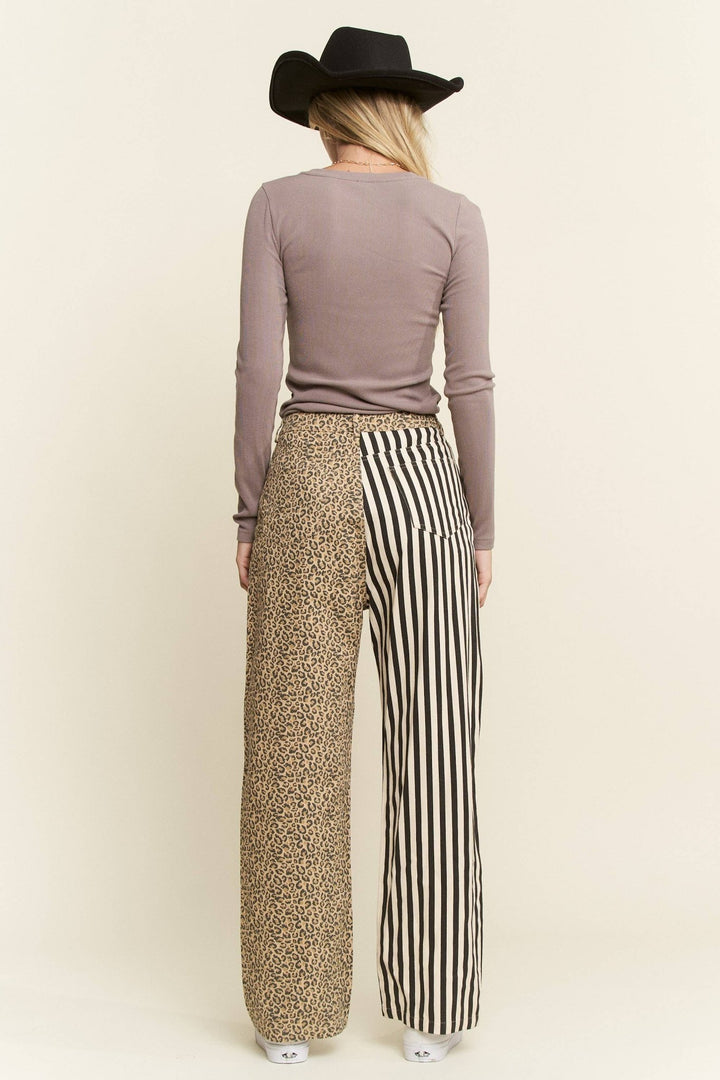 MIX &amp; MATCH LEOPARD - STRIPE PANTS - The Village Retail