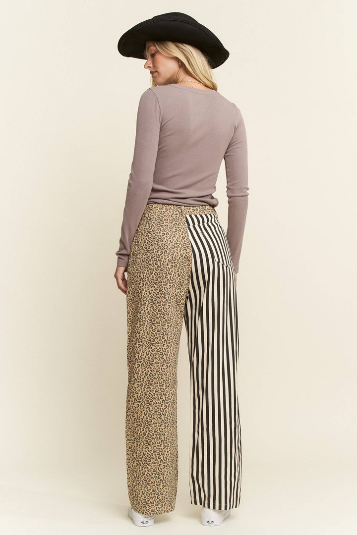 MIX &amp; MATCH LEOPARD - STRIPE PANTS - The Village Retail