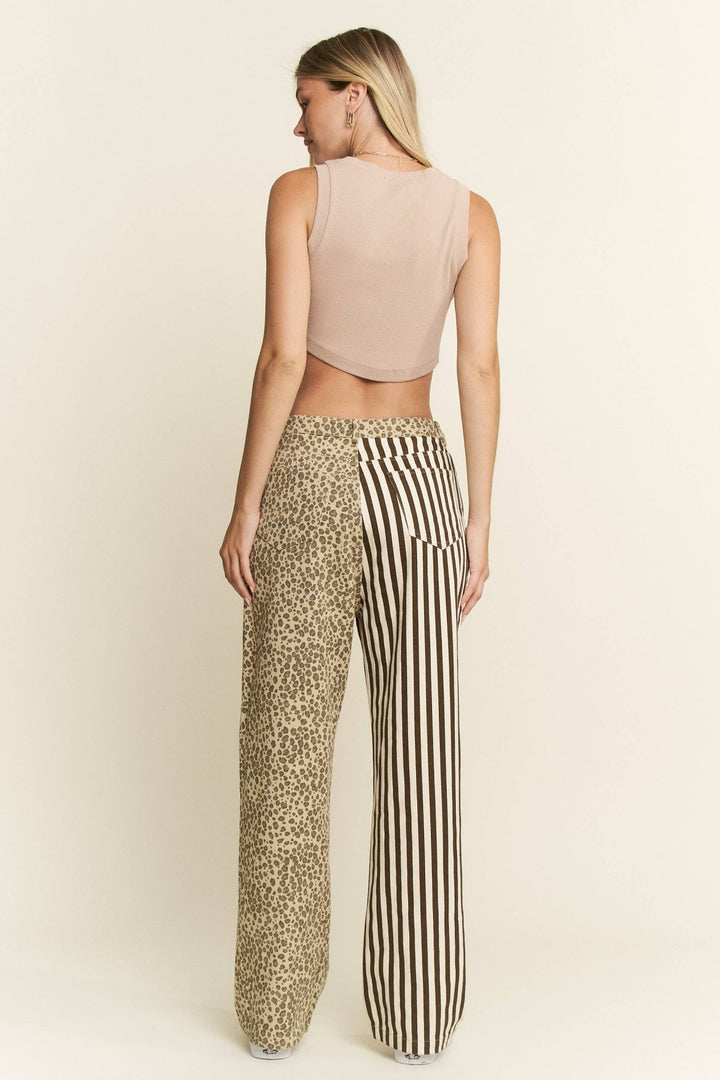 MIX &amp; MATCH LEOPARD - STRIPE PANTS - The Village Retail