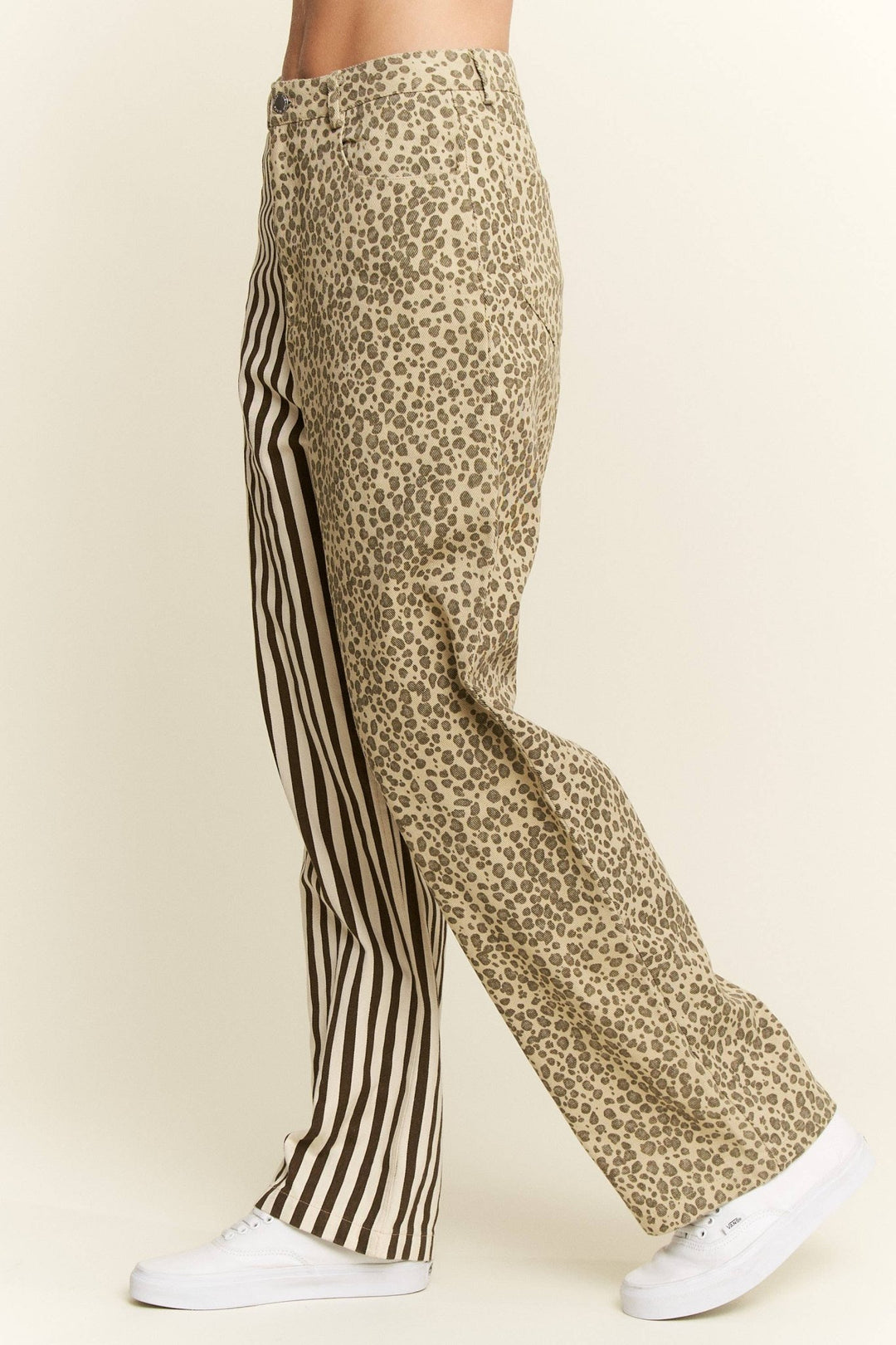 MIX &amp; MATCH LEOPARD - STRIPE PANTS - The Village Retail
