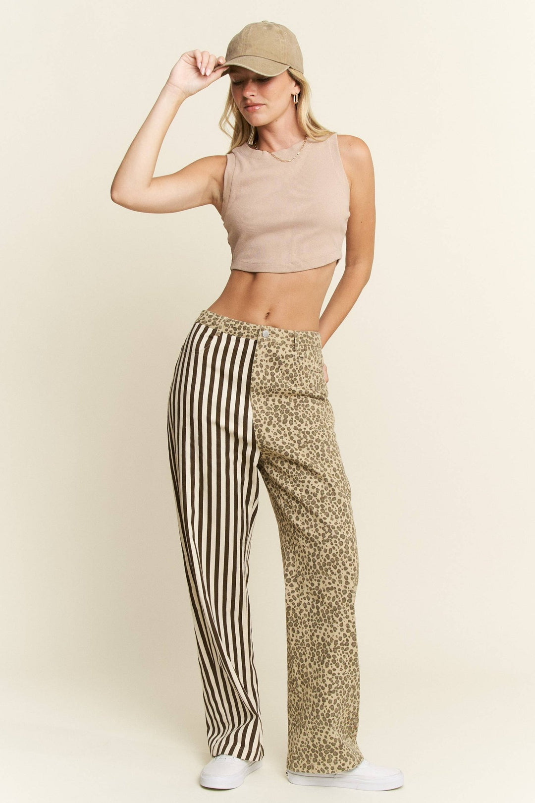 MIX &amp; MATCH LEOPARD - STRIPE PANTS - The Village Retail