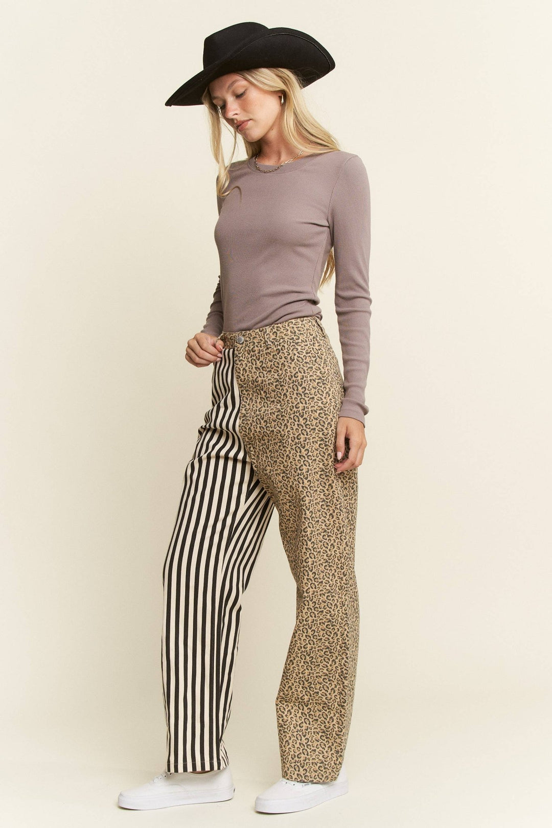 MIX &amp; MATCH LEOPARD - STRIPE PANTS - The Village Retail