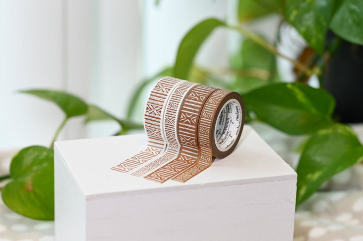 Mudcloth Inspired Washi Tape Set - The Village Retail
