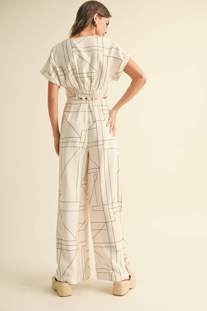 MULTI GRID PATTERN KNT FRONT TOP - The Village Retail