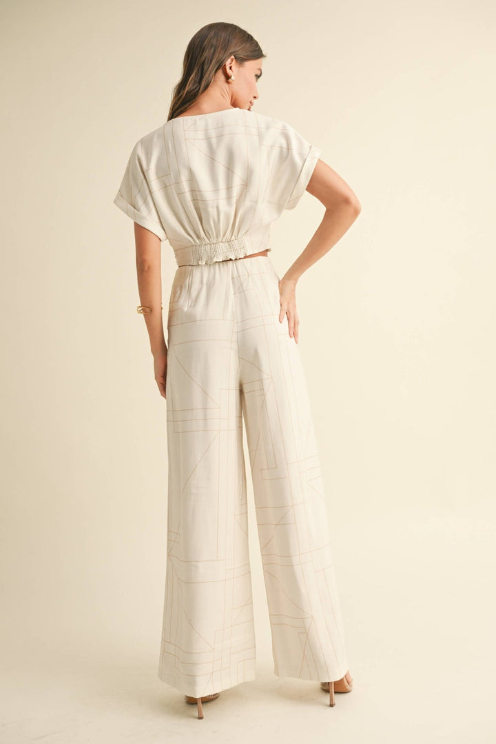 MULTI GRID PATTERN KNT FRONT TOP - The Village Retail