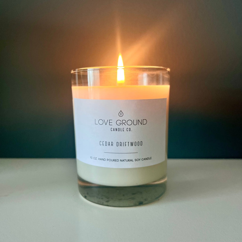 Natural Soy Candle - Cedar Driftwood - The Village Retail