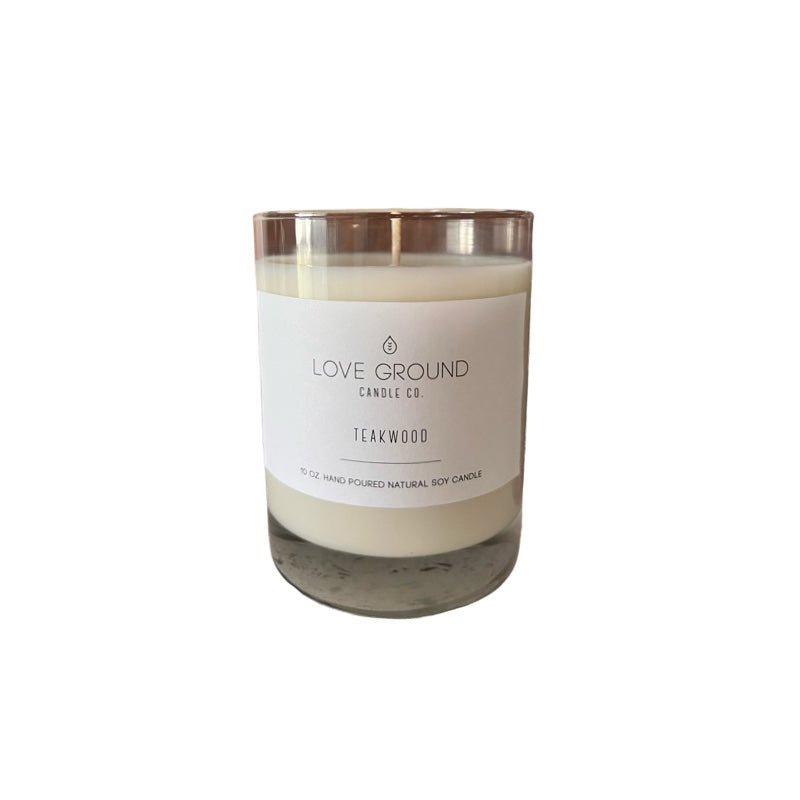 Natural Soy Candle - Teakwood - The Village Retail