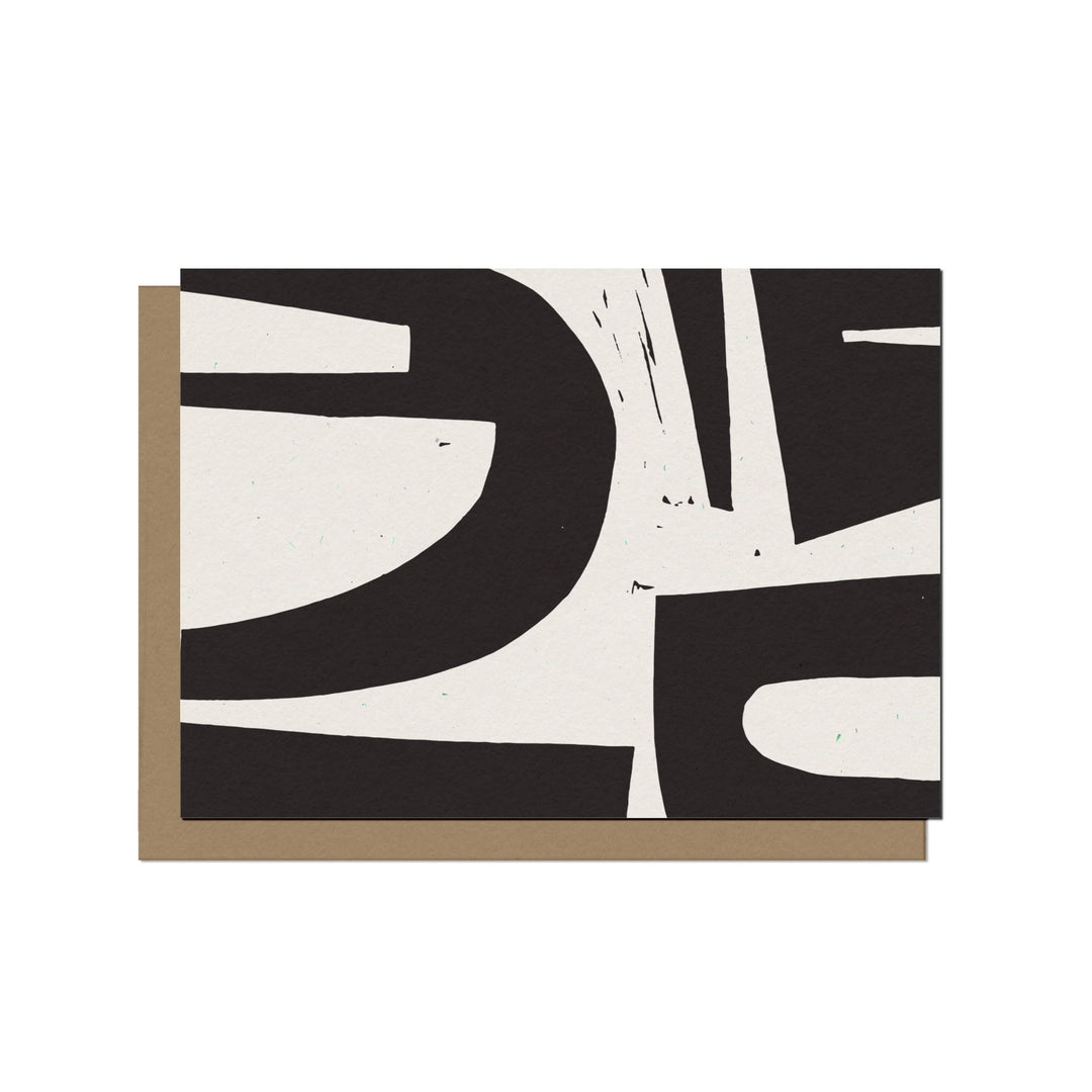 No 2 Abstract Shapes Blank Card - The Village Retail