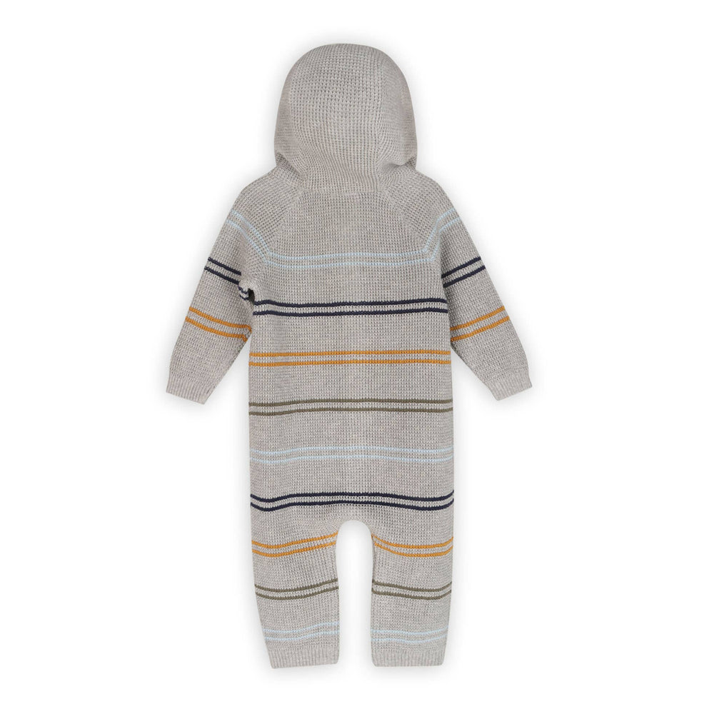 Organic Cotton Baby Hooded Jumpsuit – Classic Stripe Sweater - The Village Retail
