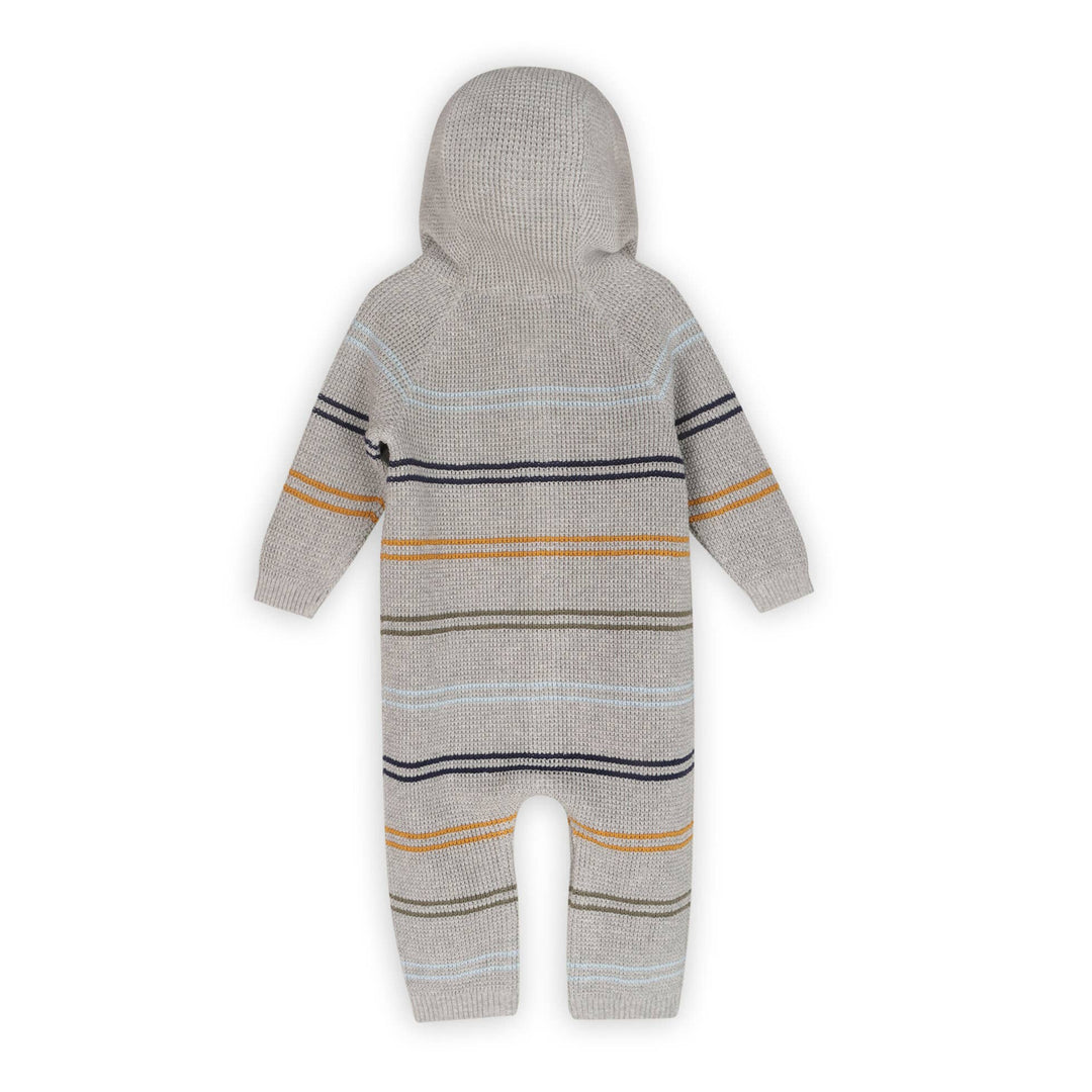 Organic Cotton Baby Hooded Jumpsuit – Classic Stripe Sweater - The Village Retail