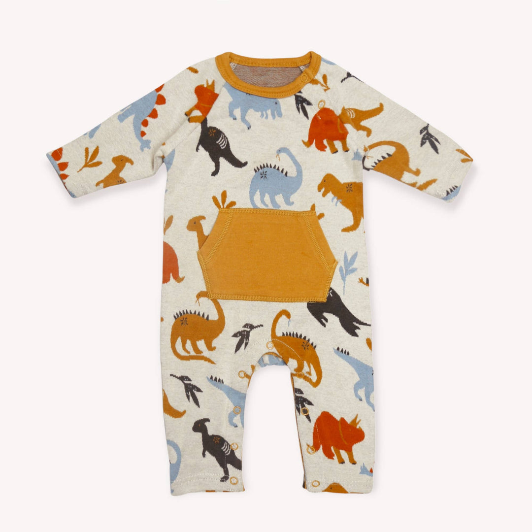 Organic Cotton Jacquard Baby Jumpsuit - The Village Retail
