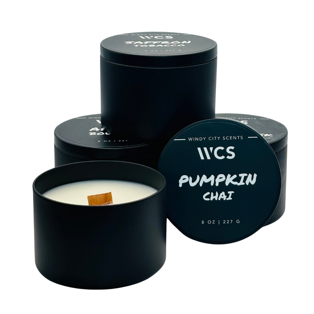 Pumpkin Chai Candle Tins (8 oz.) - The Village Retail