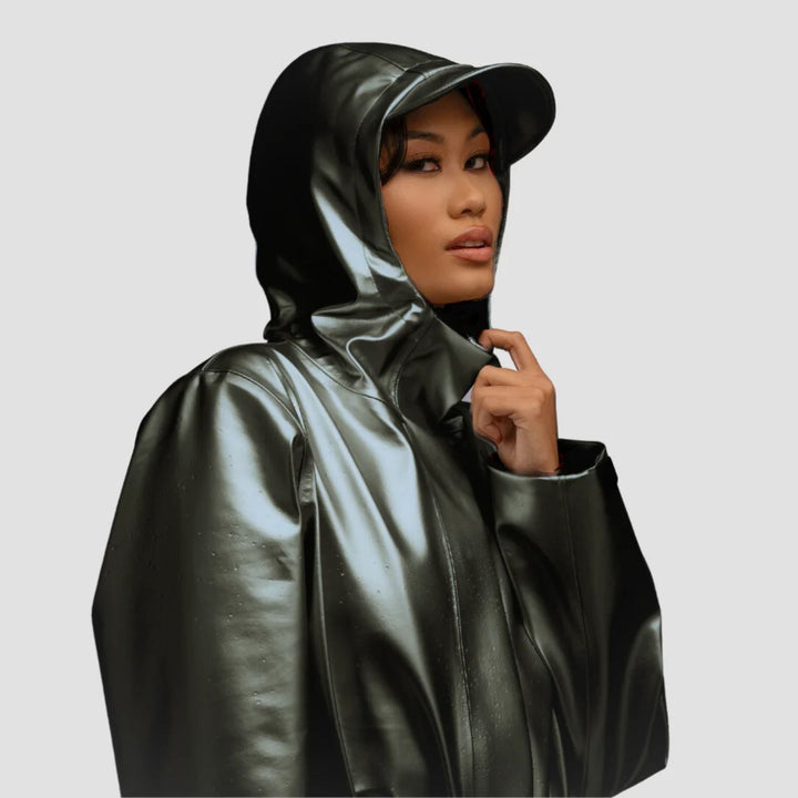 Rain Jacket, Waterproof, Satin - Lined Hood - The Village Retail