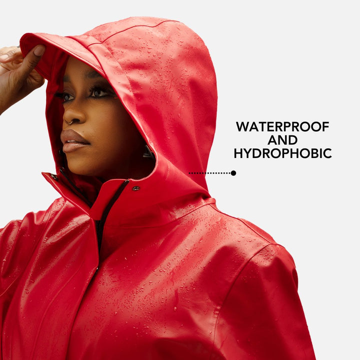 Rain Jacket, Waterproof, Satin - Lined Hood - The Village Retail